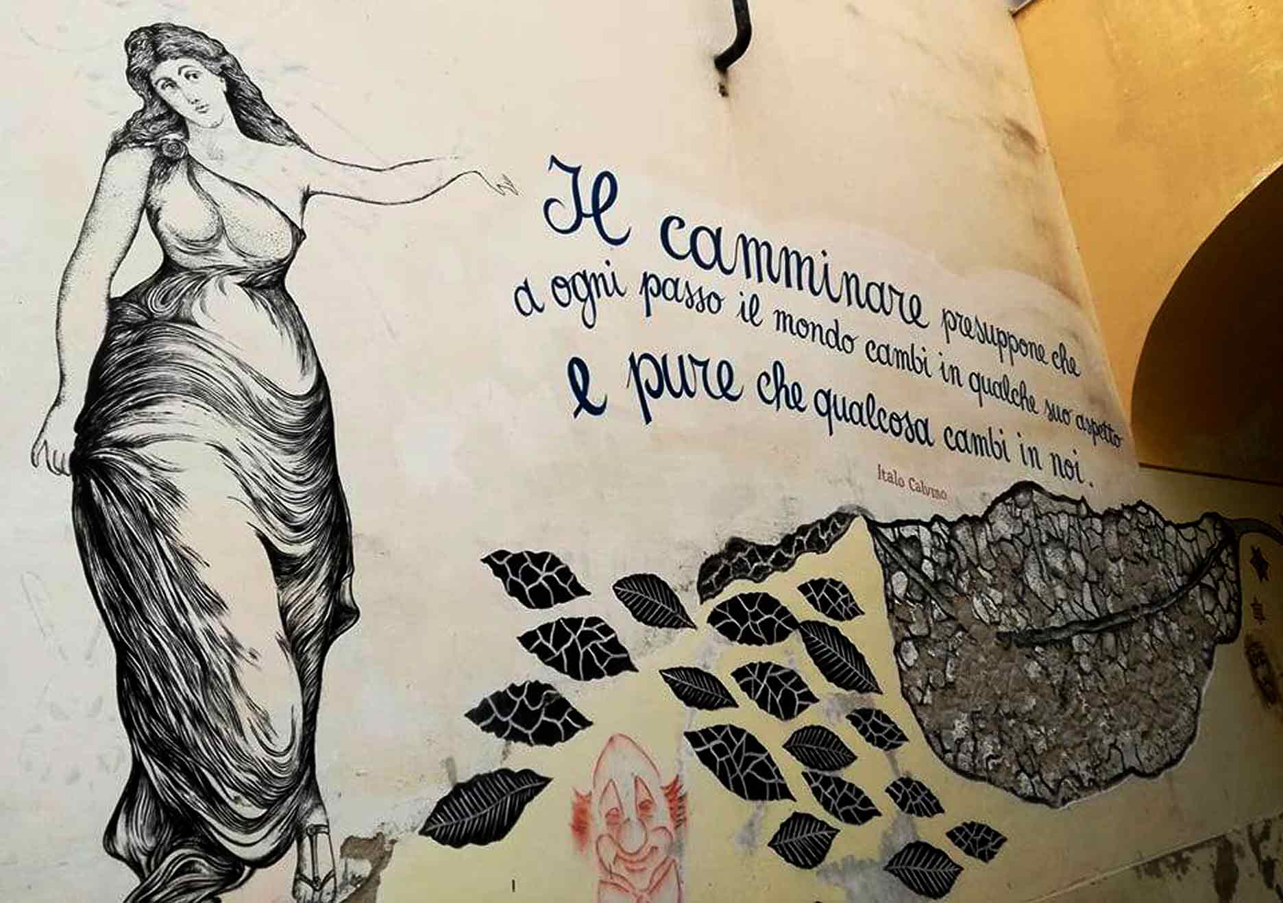 un murales sul camminare - photo by Francesca Shissandra