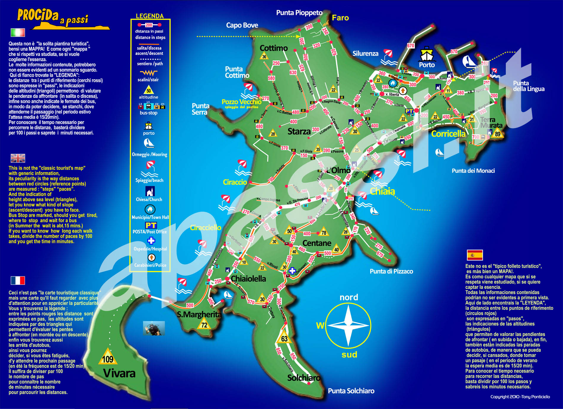 mappa a passi di Procida (2017)